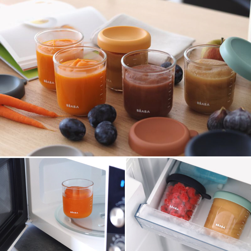 Set 6 recipiente sticla Beaba 250 ml, ermetice - imagine 3