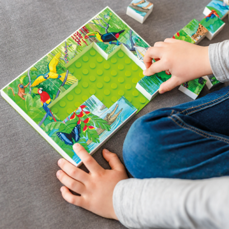 Puzzle Animale Exotice Hubelino 35 piese - imagine 3