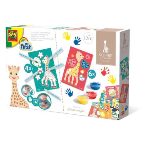 Set Girafa Sophie 2in1 Colorează Pictează Ses Creative