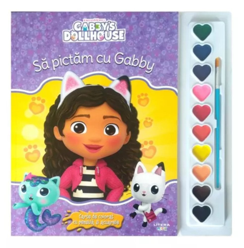 Gabby's Dollhouse Carte Colorat Litera