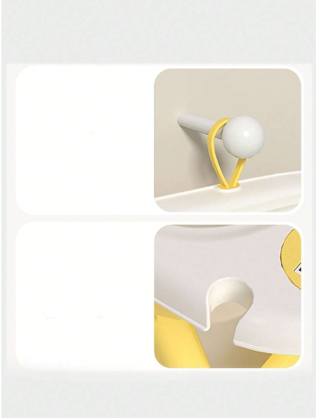 Cadită Little Mom Yellow Ultrapliabilă cu Termometru - imagine 8