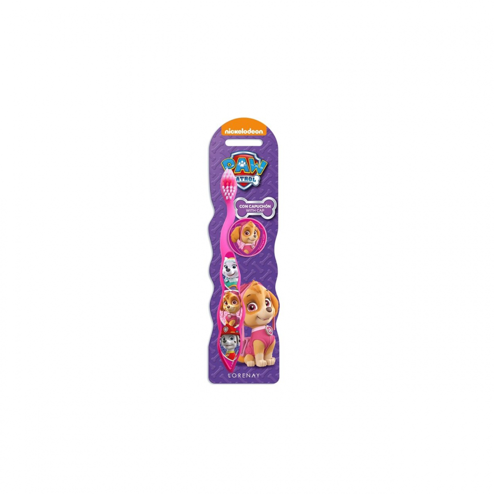 Periuță de dinți Paw Patrol, Roz, cu Capac
