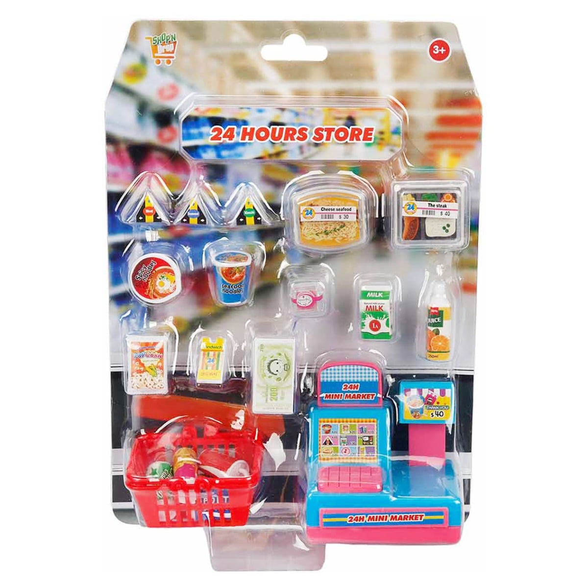 Set Mini Market Shopn Drop Jucarii Imitatie 3 Ani+