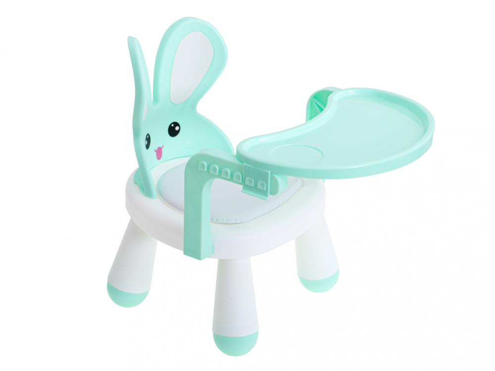 Scaun Masa Ikonka 2in1 Little Bunny Verde - imagine 7