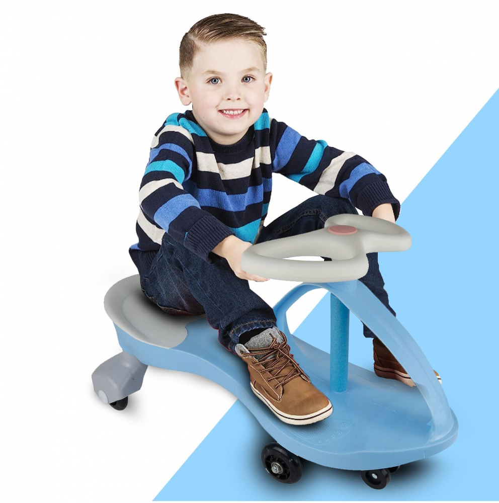 PlasmaCar Malplay Blue, Fără Pedale, Roti Luminoase - imagine 8