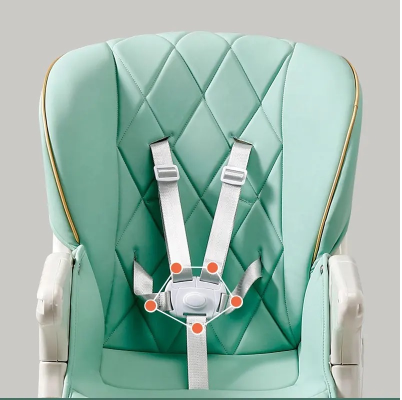 Scaun Masa 3in1 Little Mom Moove Green, Reglabil - imagine 2