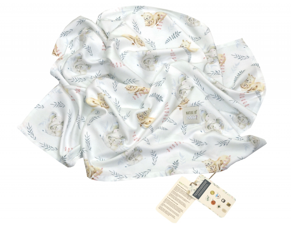 Paturica Bebe Amy Nature Bamboo Safari 75x75cm