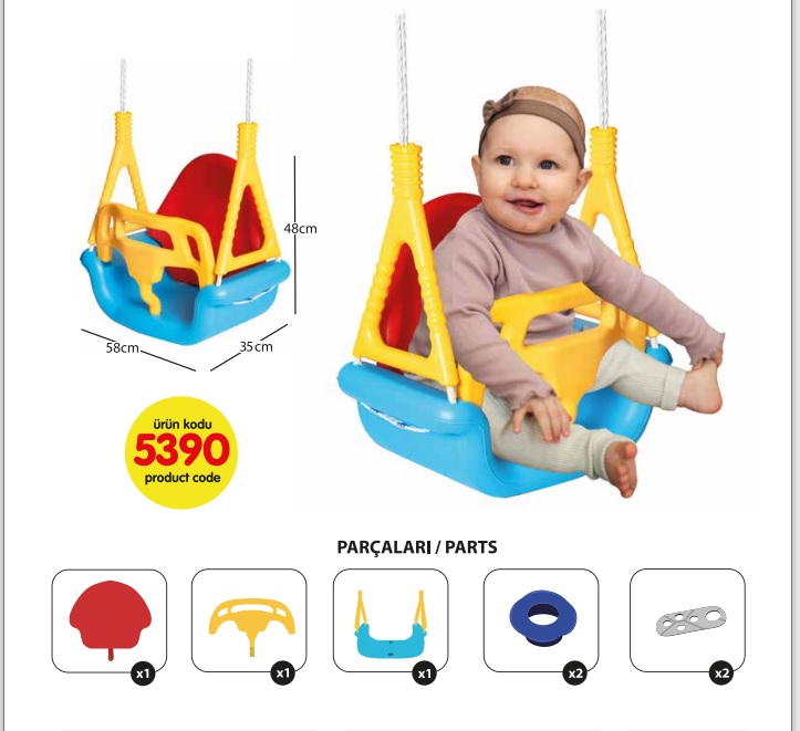 Leagan Convertibil Super Swing Albastru Guclu Toys - imagine 2