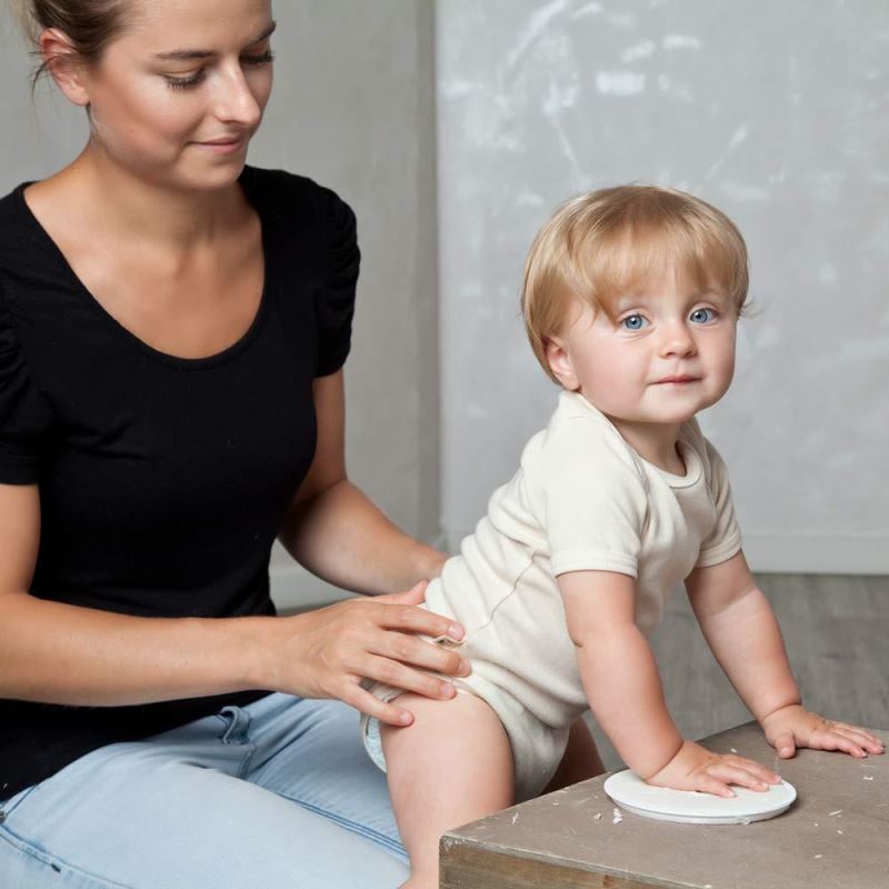Mulaj Organic Amprentă Bebe Grunspecht | Model Mână Picior