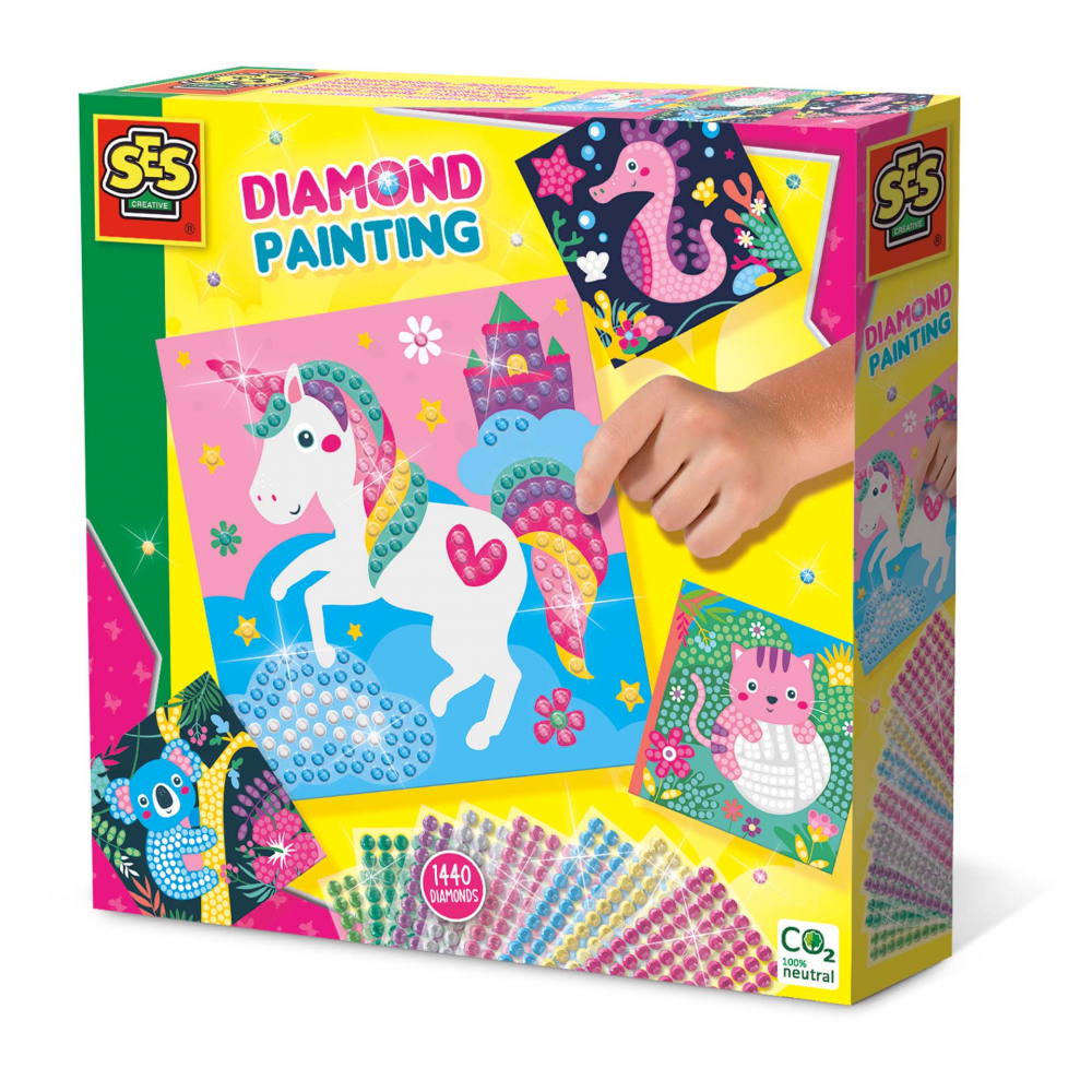 Kit Pictură Diamante Ses Creative Animale Fericite