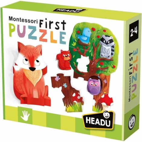 Headu Montessori Puzzle Padurea Educational - imagine 3