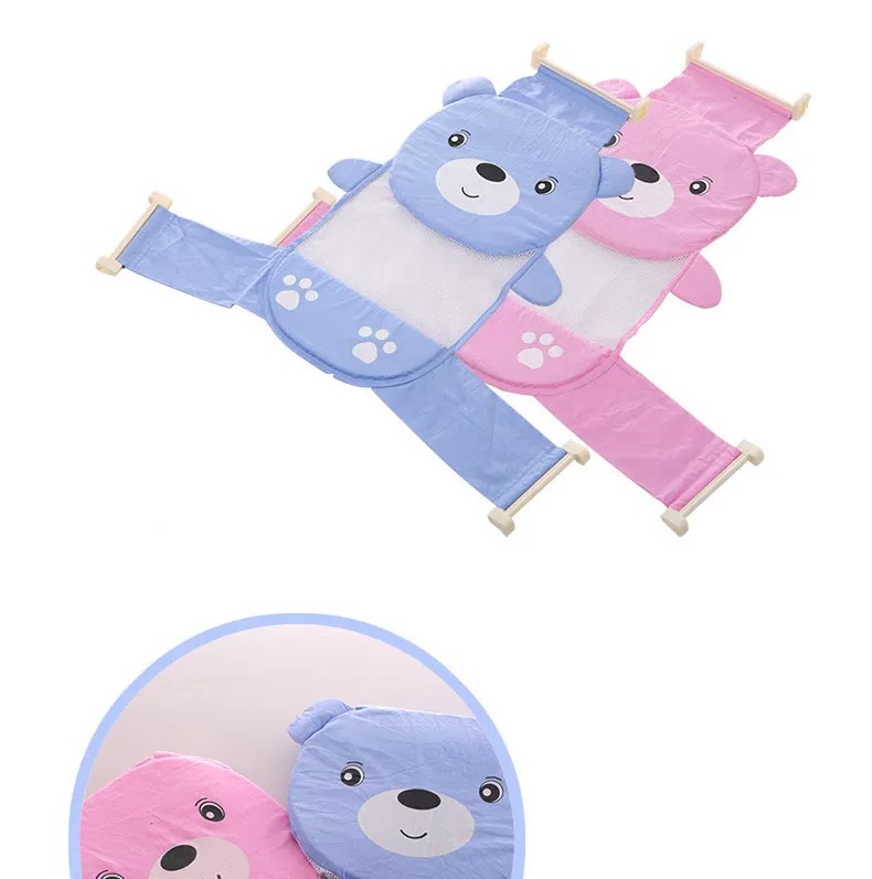 Hamac Cadita Little Mom Cute Bear Blue, Ergonomic - imagine 5