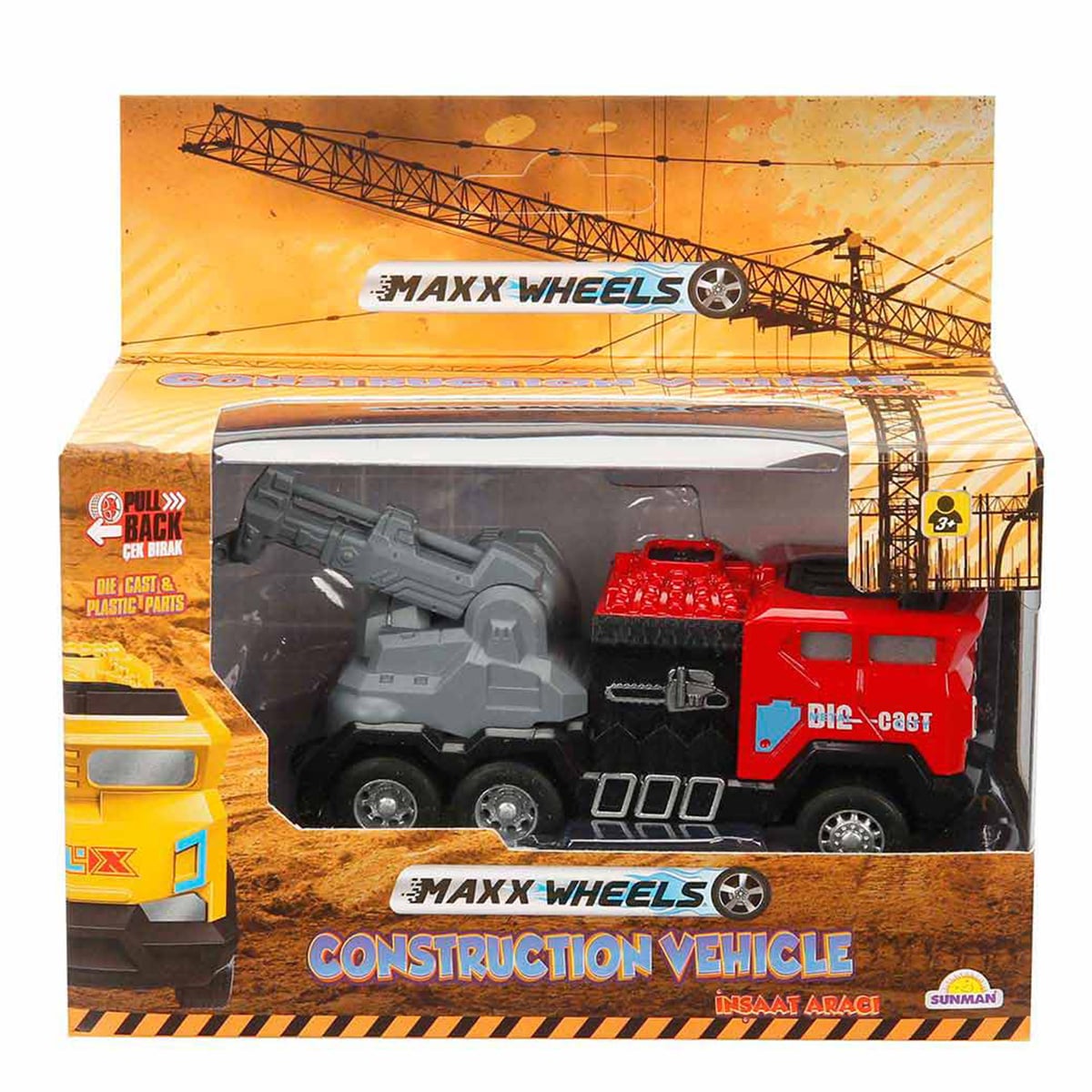 Macara Rosie Maxx Wheels | Masinuta Constructii 11cm