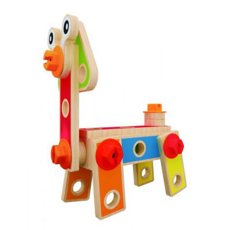 Hape Constructor Incepator | Jucarie Lemn Creativ - imagine 2