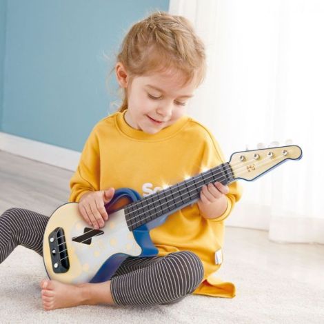 Hape Ukulele din Lemn cu Lumini - Află să cânți - imagine 5