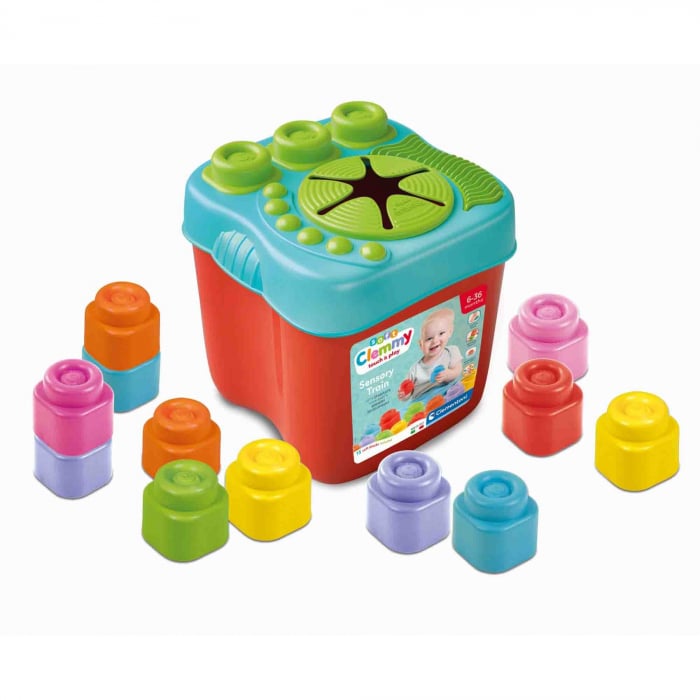 Set 15 Cuburi Clementoni Clemmy cu Găleată