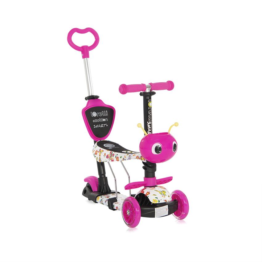 Trotineta Lorelli Pink Butterfly 3 Roți LED - imagine 10