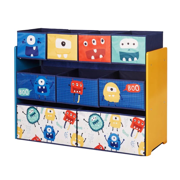 Organizator Ginger Home Monster, 9 cutii lemn - imagine 8