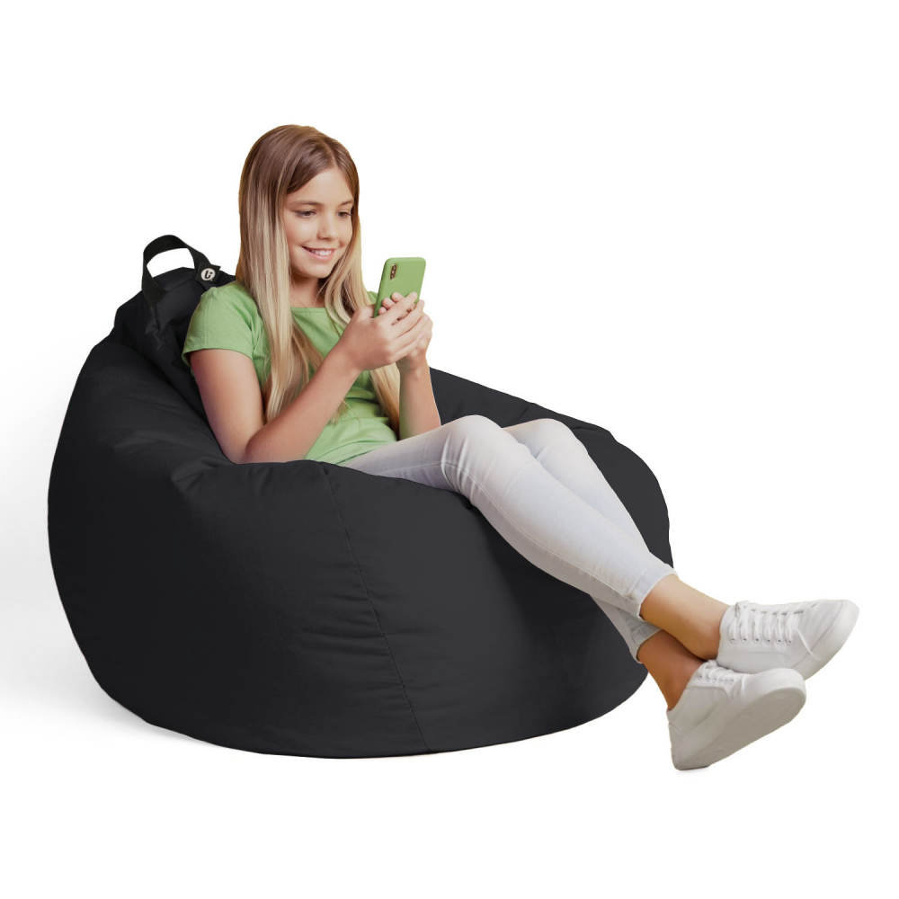 Husa Puf Bean Bag Para XL Black, Updeco - imagine 4