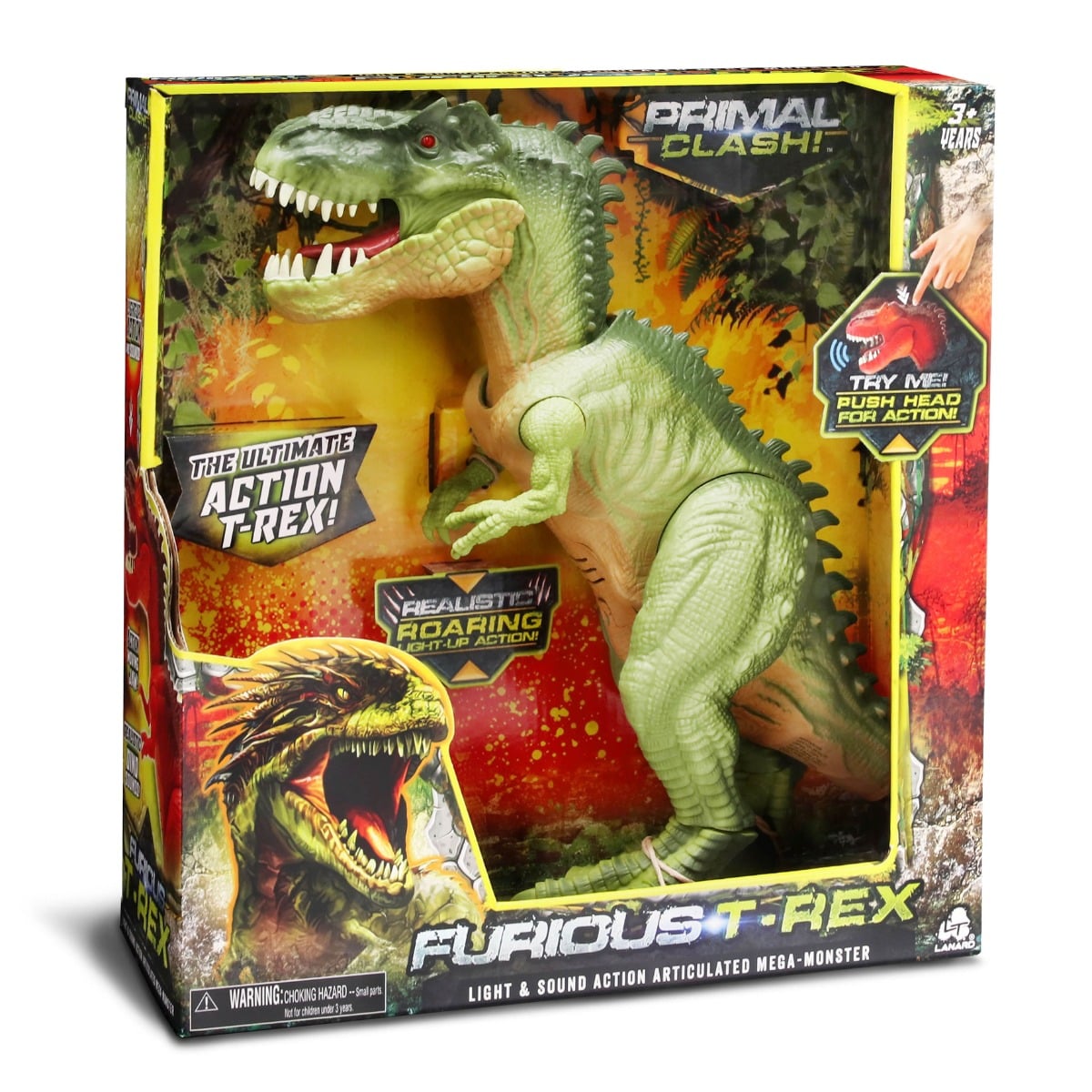 Dinozaur Interactiv Lanard, 33 cm, cu Sunete și Lumini