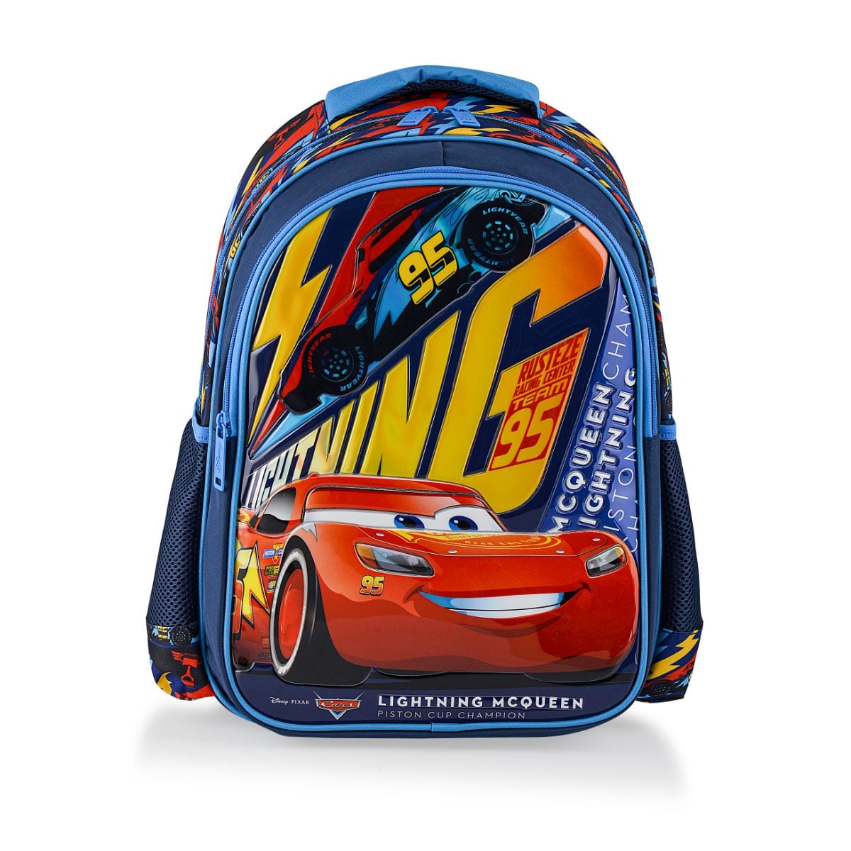 Ghiozdan Disney Cars Lightning McQueen 2 Compartimente