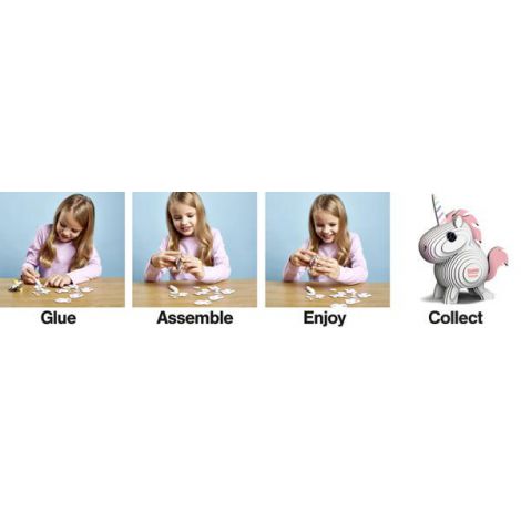 Brainstorm Puzzle 3D Unicorn Educativ - imagine 7