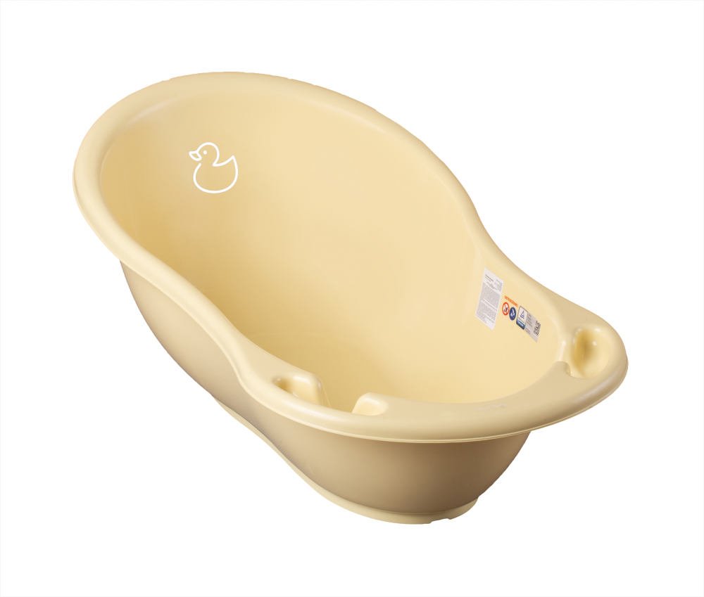 Cadita Bebe Tega Baby 86 cm cu Termometru Galben