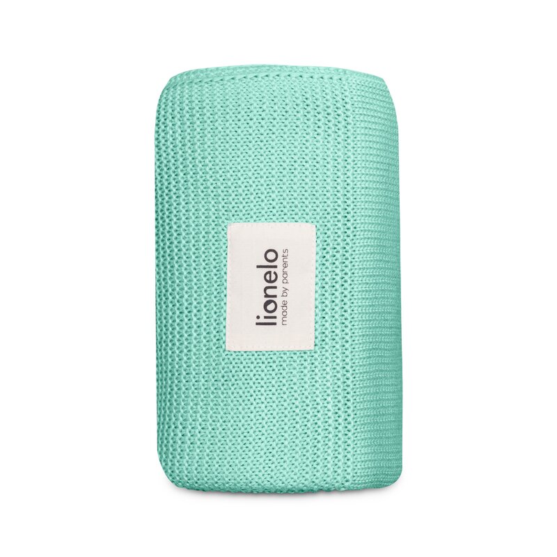 Paturică Tricotată Lionelo Bambus, 100x75 cm, Verde - imagine 4