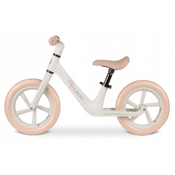 Bicicleta fara pedale Nukido Light Flee Bej