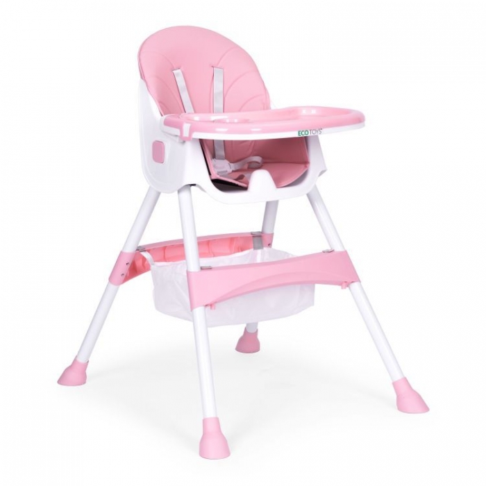 Scaun masa copii Ecotoys HC521 Roz, multifuncțional - imagine 12