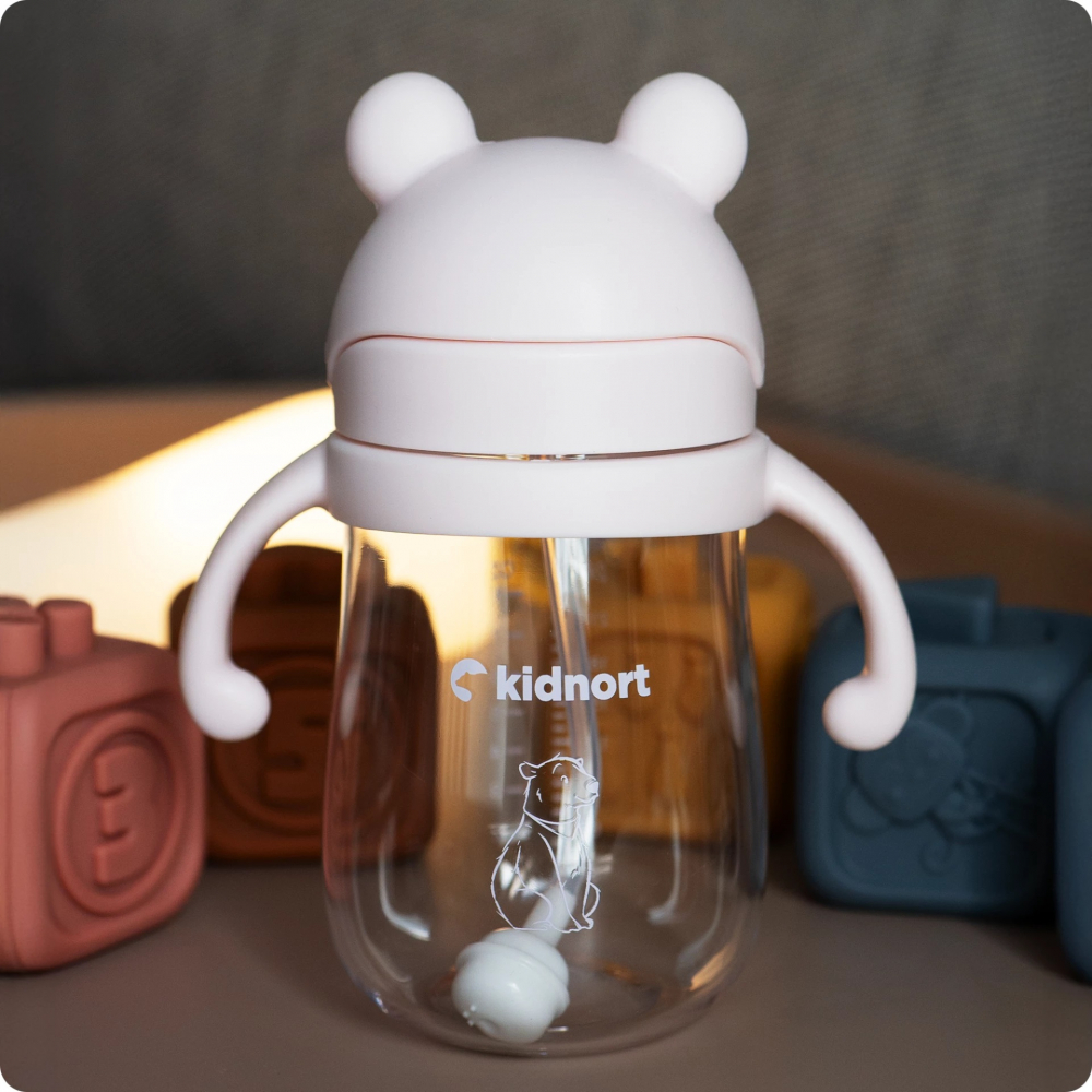 Sticluta Kidnort Bringebaer 240ml Roz | Copii - imagine 4