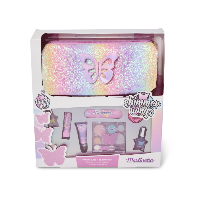 Set Machiaj Copii Shimmer Wings cu Penar