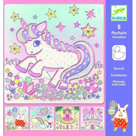 Şabloane Djeco O lume magică | Creativitate 4-8 ani