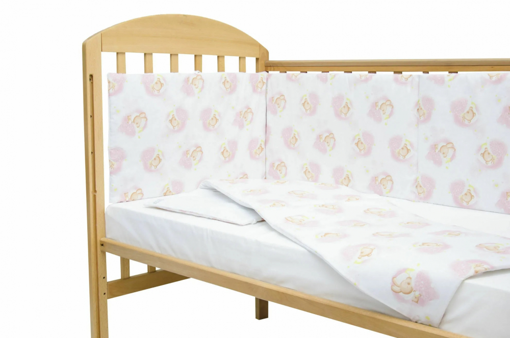 Set protecții patut Pink Bears Dream KidsDecor