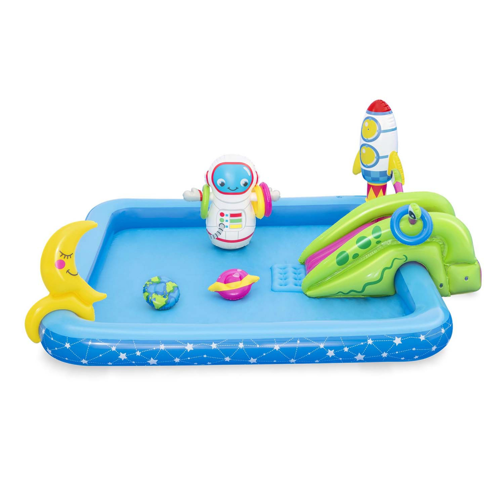 Piscina Bestway Astronaut cu Tobogan si Jucarii