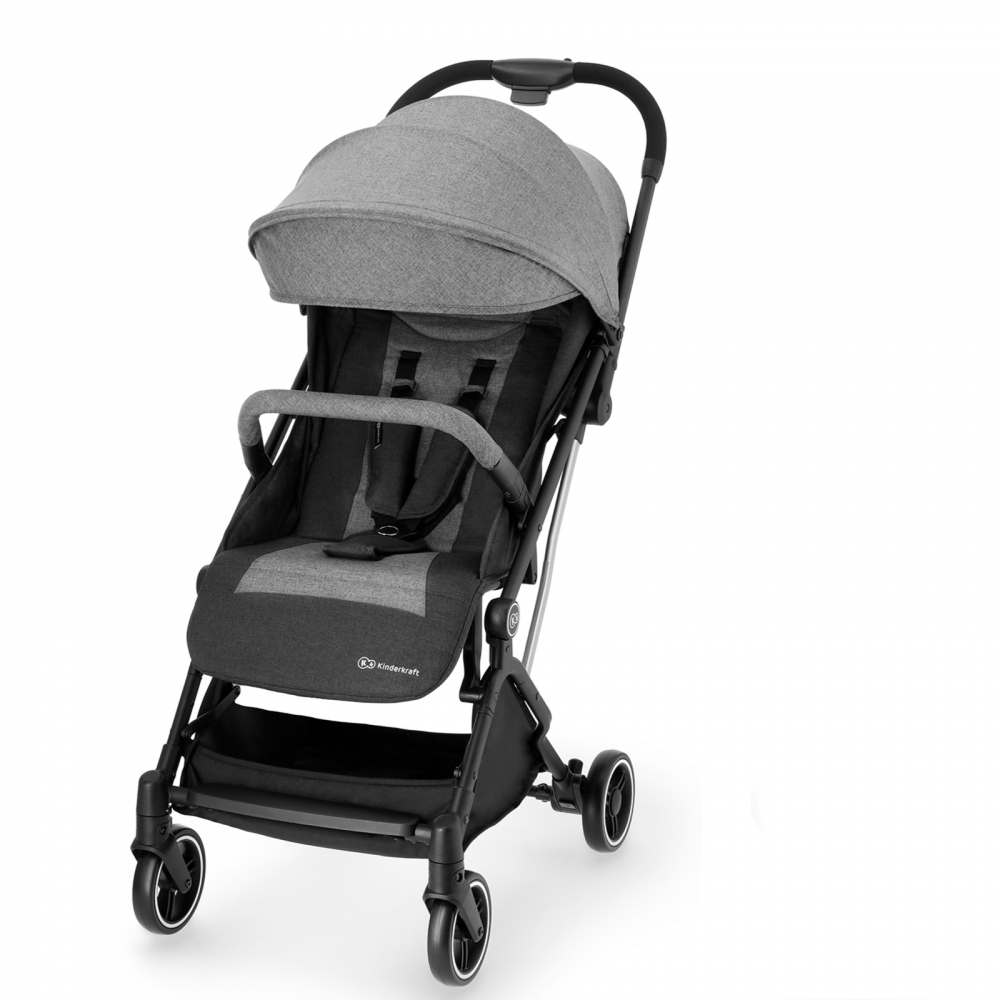 Carucior Kinderkraft Indy Grey - Ușor & Pliabil - imagine 4