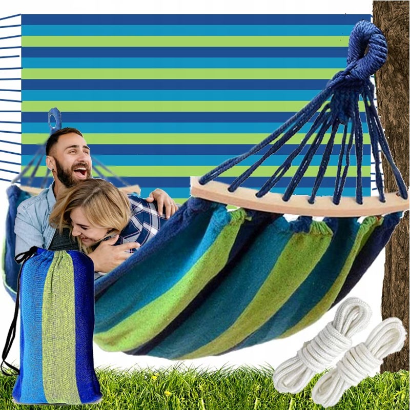 Hamac Procart 2 persoane, relaxare în natură - imagine 2