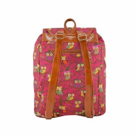 Rucsac Urban LaRue Boo Ha Lila cu Imprimeu Bufnițe - imagine 3