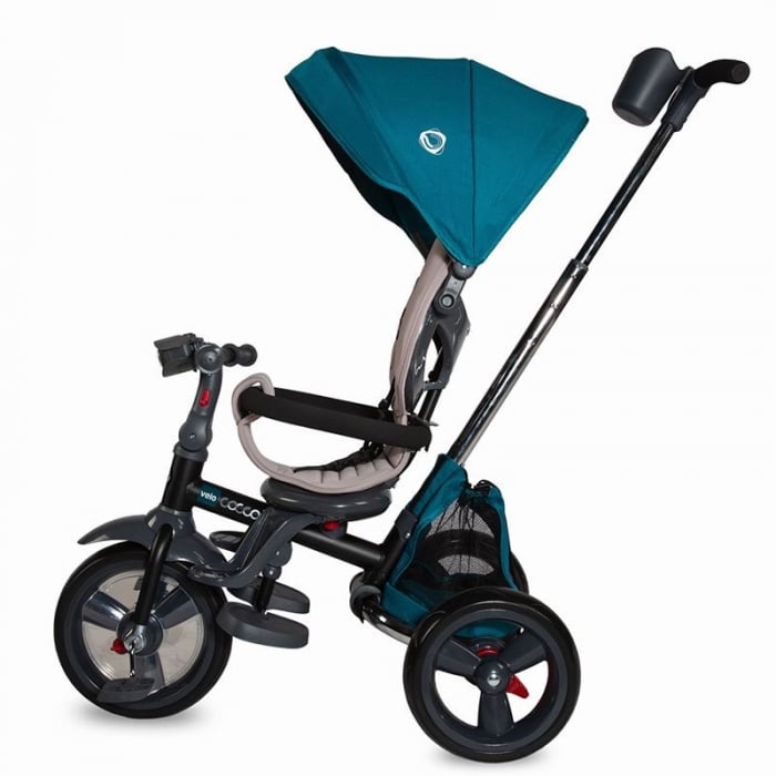 Tricicleta 4in1 Coccolle Velo Verde, cu Scaun Reversibil