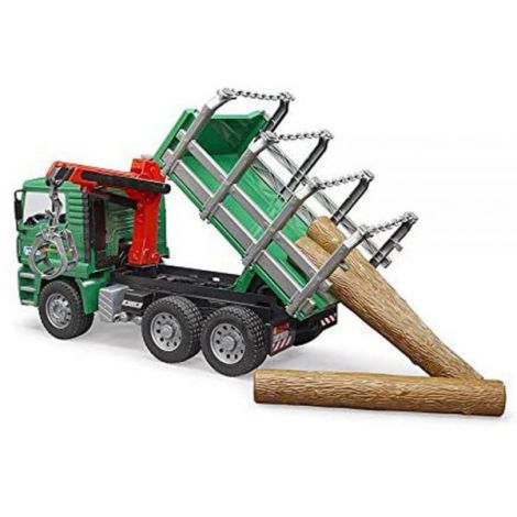Camion Lemne MAN TGA cu Macara Bruder - imagine 4