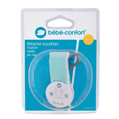 Lanțisor suzetă textil Bebe Confort, cu clips de prindere