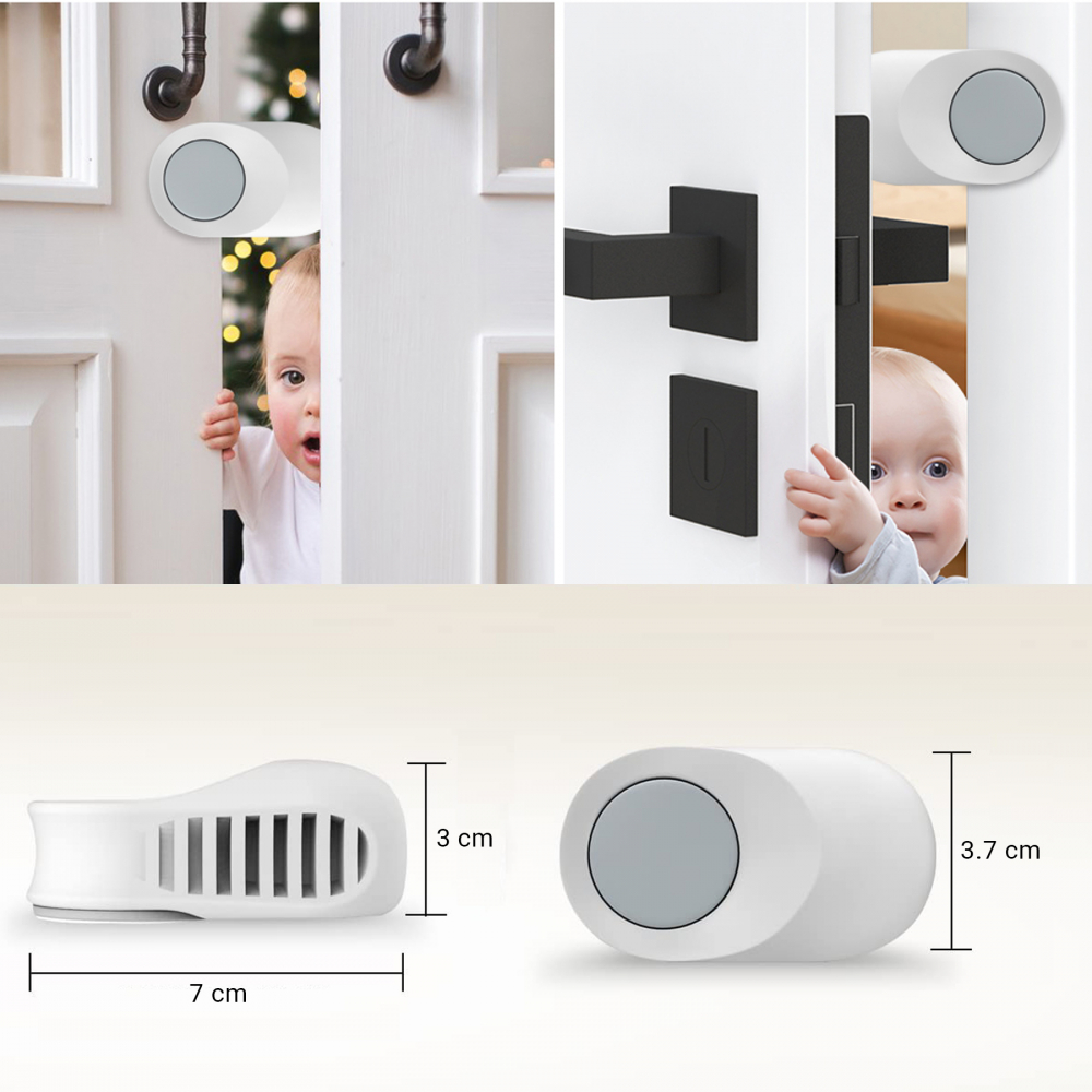 Opritor Ușă Rotativ Sipo Baby Safety, 2 Bucăți - imagine 4