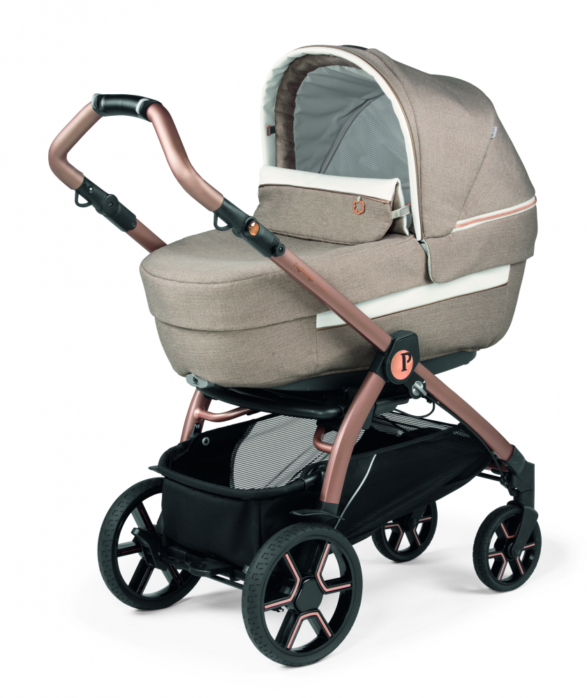 Carucior 3 in 1 Peg Perego Book Lounge Bej Roz - imagine 3