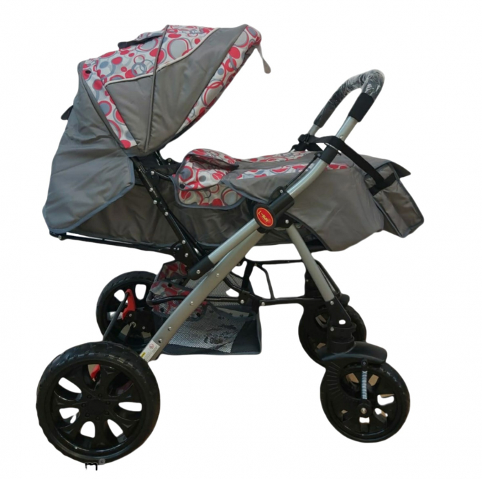 Carucior Sport L-sun Q7, Reversibil Gri-Roz