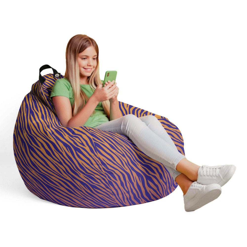 Fotoliu Puf Bean Bag L Zebra, Updeco - imagine 4