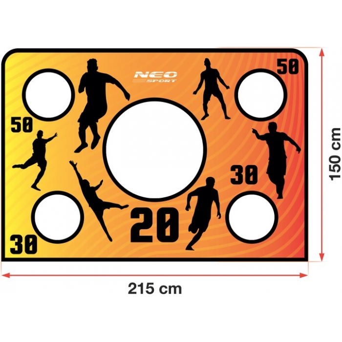 Covoras numerotat poarta fotbal Neo-Sport 215x150cm - imagine 3