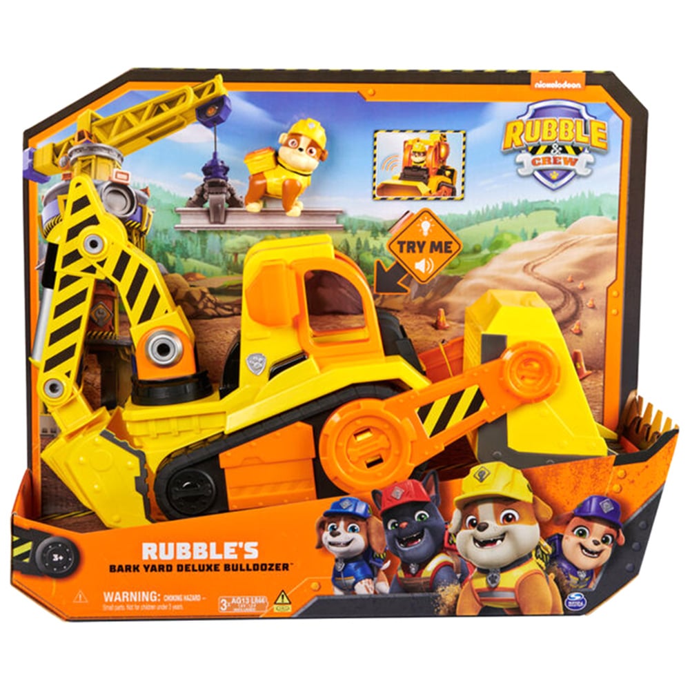 Set Rubble & Crew Buldozer Deluxe cu Figurina
