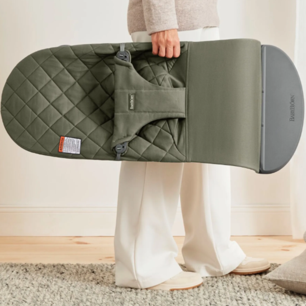 Balansoar BabyBjorn Bliss Dark Green, Ergonomic - imagine 9