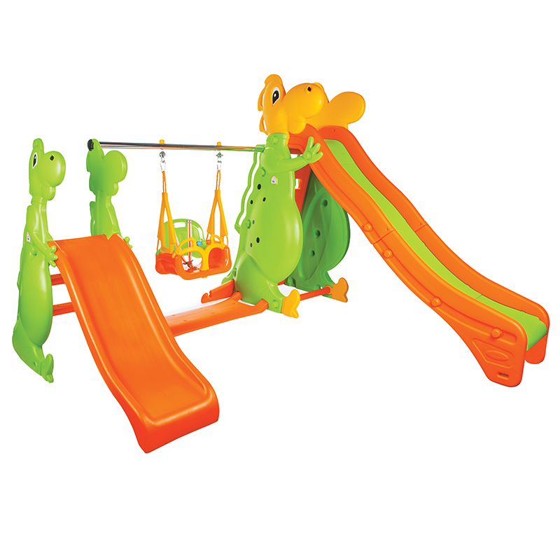 Pilsan Playfull Dino: 2 Tobogane și Leagăn pentru Curte - imagine 4
