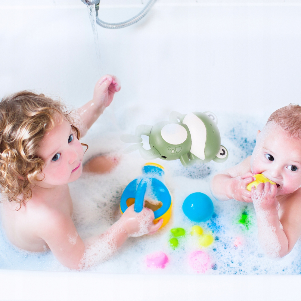 Broasca Malplay pentru Baie - Jucarie Verde - imagine 7